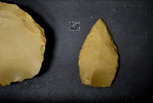 nucleus réalisé avec la technique Levallois (Maison du Piage)